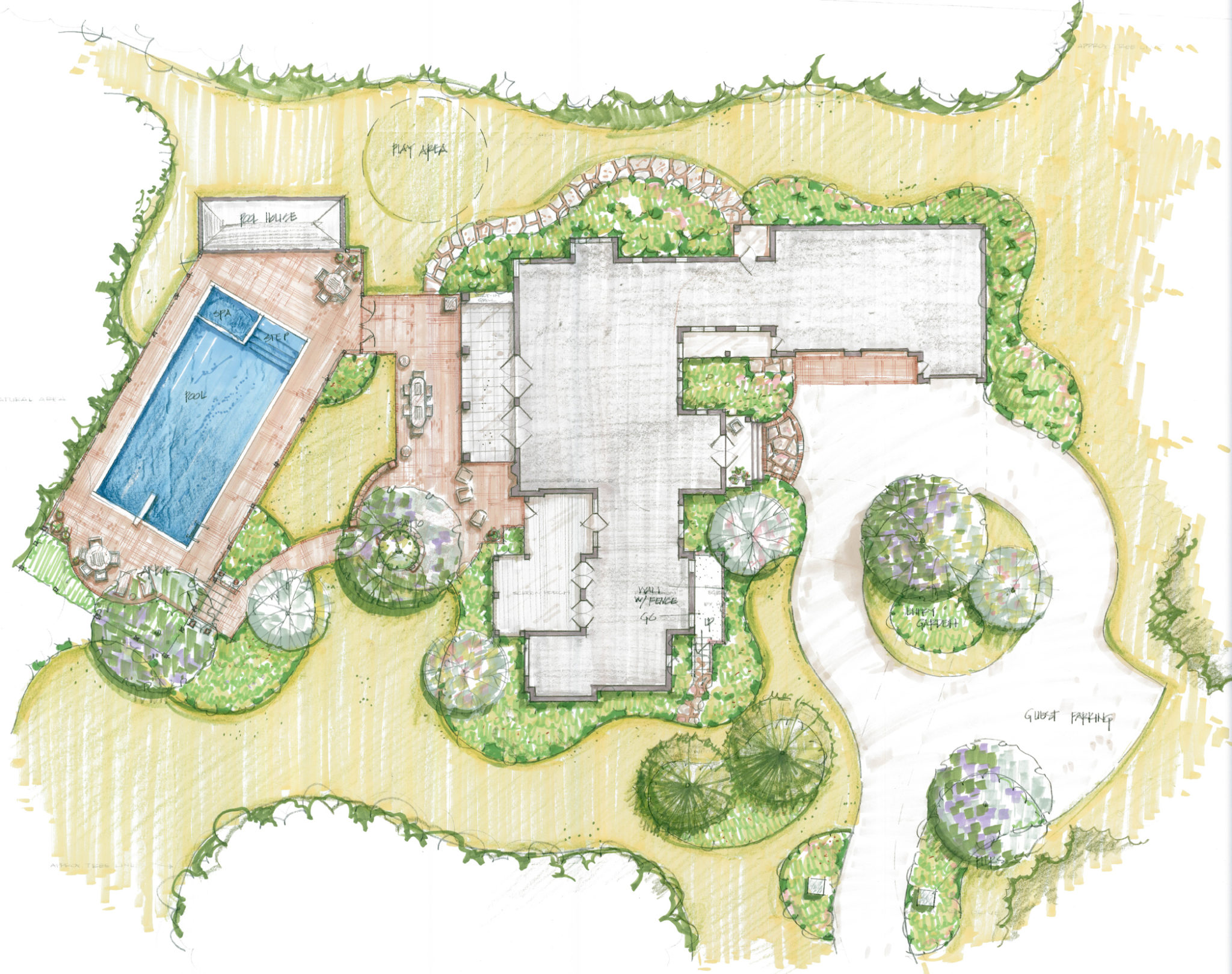 Landscape Design Construction Mock Property Services